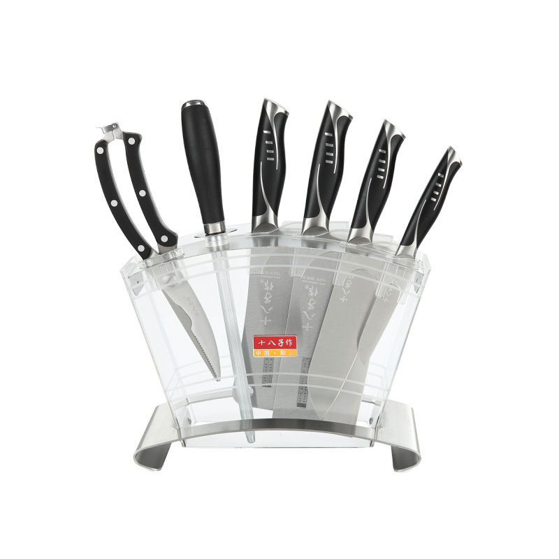 十八子作 S1016V 2677g 刀具七件套(3庄） 黑色（单位：套）