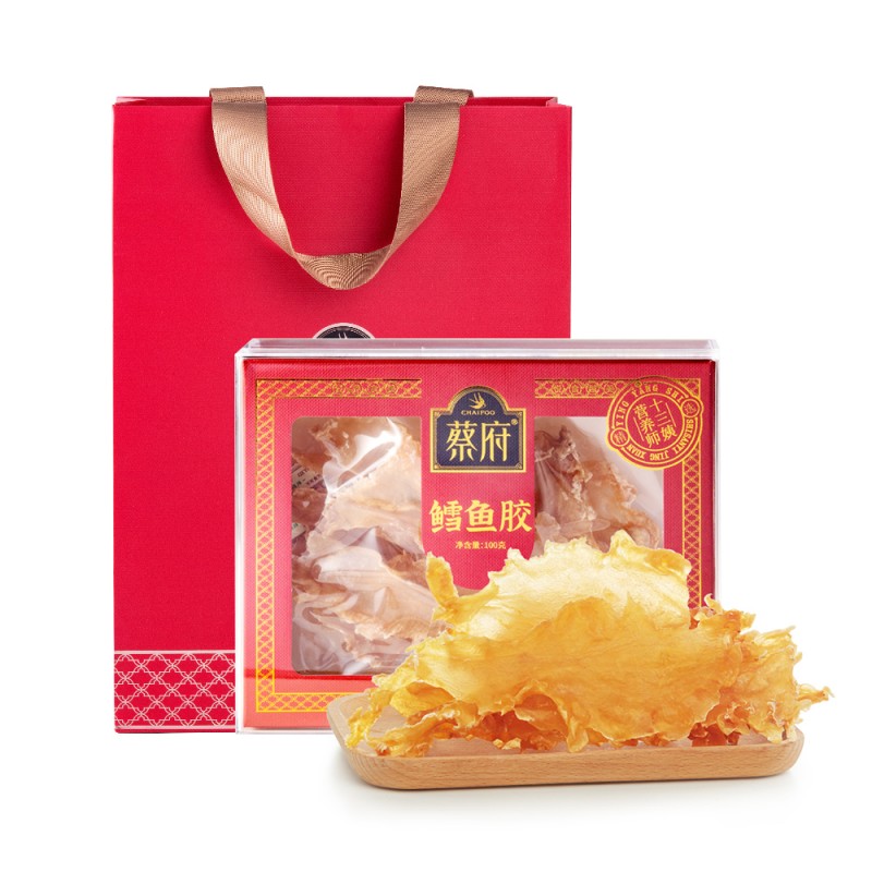 蔡府（CHAIFOO） 5A鳕鱼胶礼盒 100g 冰岛海域精选鳕鱼 红色（单位：盒）