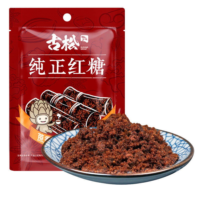 古松 纯正红糖 300g 甘蔗熬制 黑色（单位：袋）
