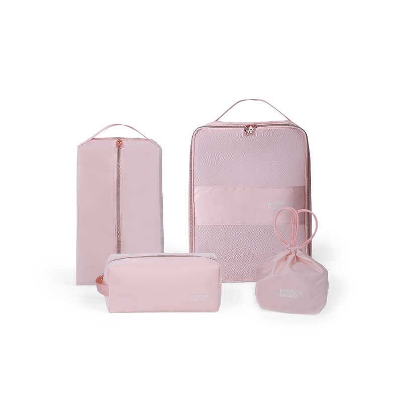 又见美物初遇系列旅行收纳四件套EB4Z07（单位：套） 蔷薇粉