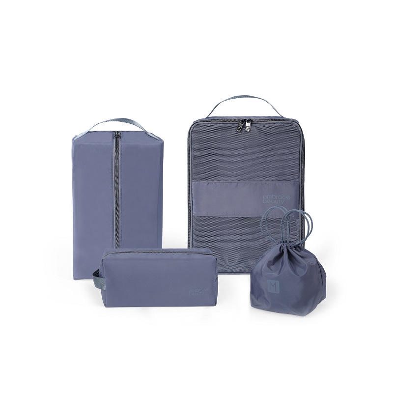 又见美物初遇系列旅行收纳四件套EB4Z07（单位：套） 浅莲灰