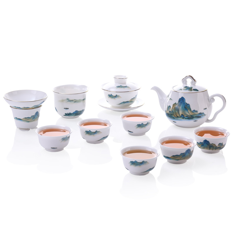 朵彩（DOCARE） DC-K1001A 10件 骨质瓷茶具 白色（单位：套）