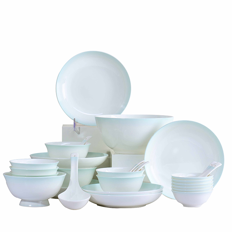 朵彩（DOCARE） DC-B2806T 28头 骨质瓷餐具  白色（单位：套）