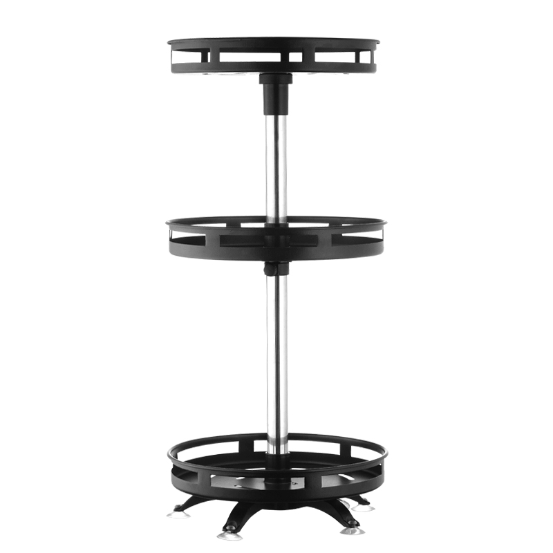 美之扣不锈钢旋转调料架 三层 tlj3(单位：个） 黑色