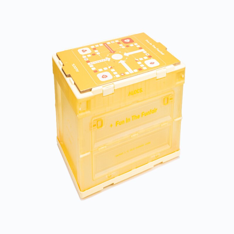爱路客AC-Z08LY疯狂游乐园大容量便携轻量折叠箱（单位：个） 黄色