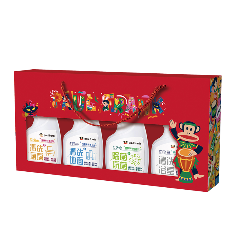 大嘴猴（Paul Frank)悦家礼盒（四件套）红色（单位：盒） 钢琴白