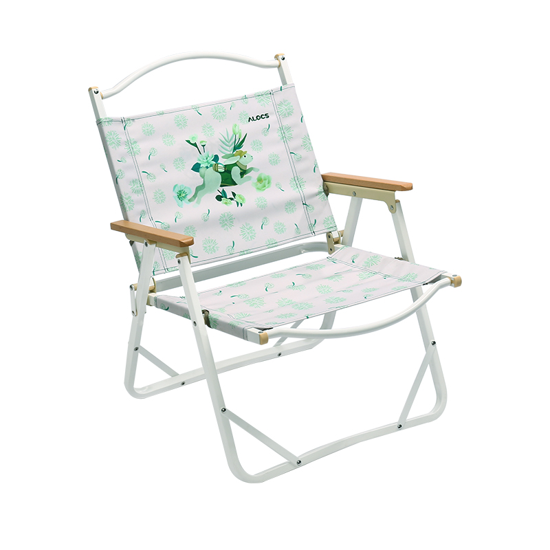 爱路客 OF-05 60*54*53cm 轻量铝合金折叠椅 灰绿色（单位：把）