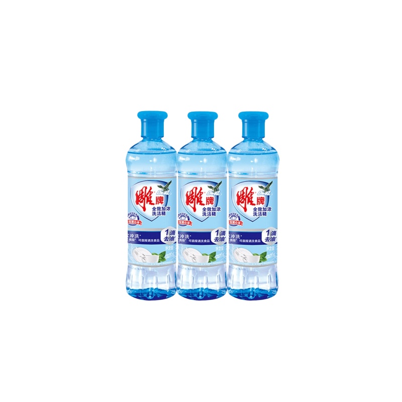 雕牌全效加浓洗洁精220g*3瓶（单位：瓶） 水蓝色