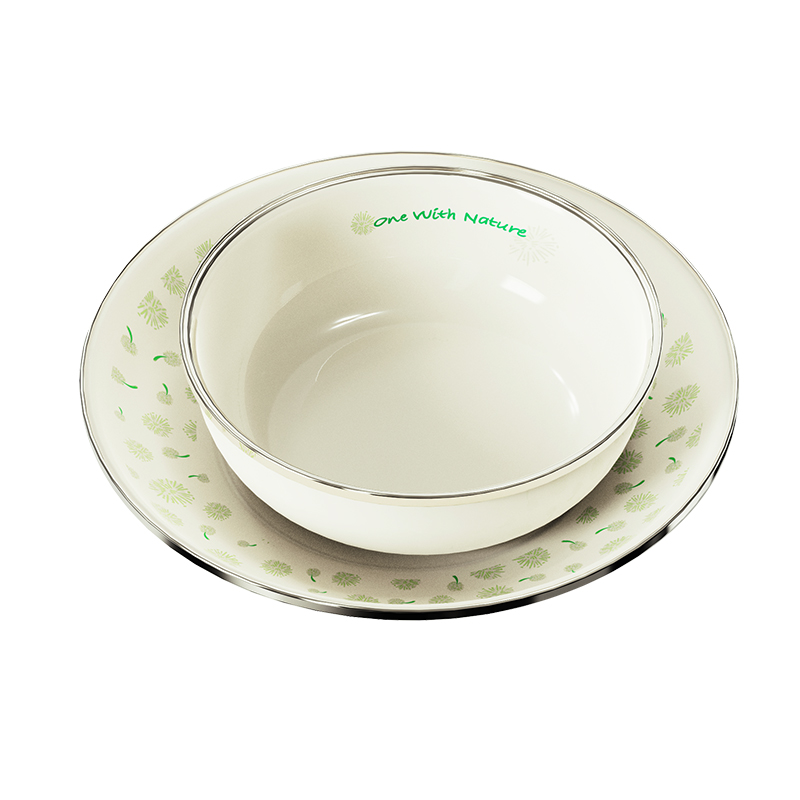 爱路客 TW-425 碗&Phi;14.5&times;4.7cm           碟&Phi;19.9&times; 爱路客奇幻秘境碗碟 米白色（单位：套）