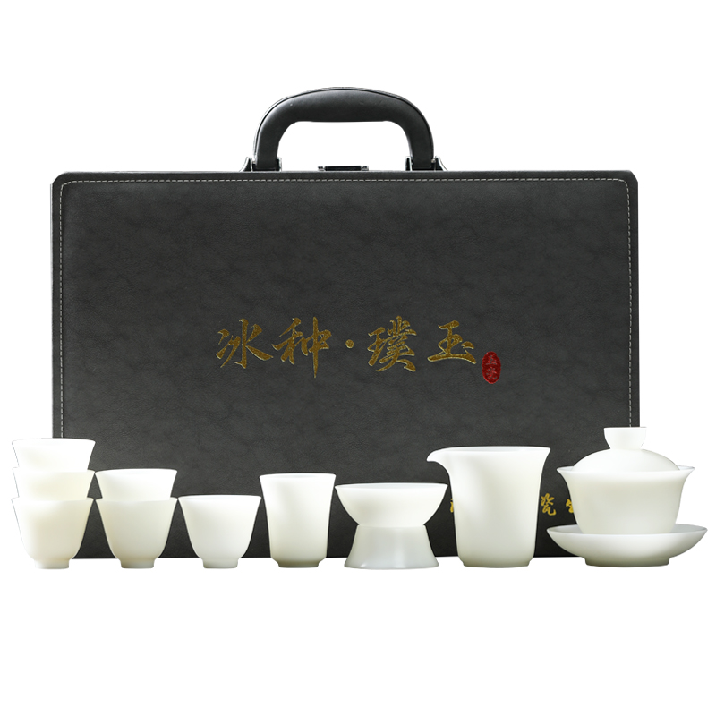 MULTIPOTENT YQ560 10头 整套茶具冰种玉瓷 白色（单位：套）