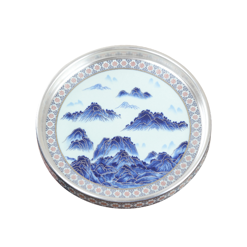 MULTIPOTENT JTT09-04 16cm*2.7cm 壶承鎏银千里江山 银色（单位：个）