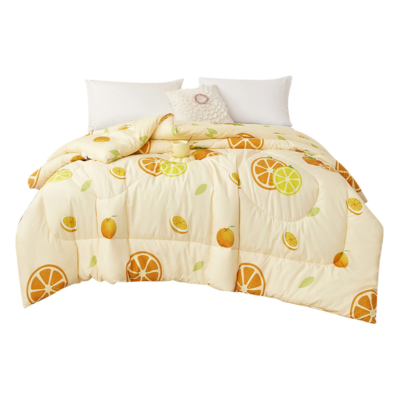 唐纳家纺（IDONAN）亲肤棉四季被-心想事成TN-SAQ24024规格：200*230CM/2500G（单位：条） 黄色