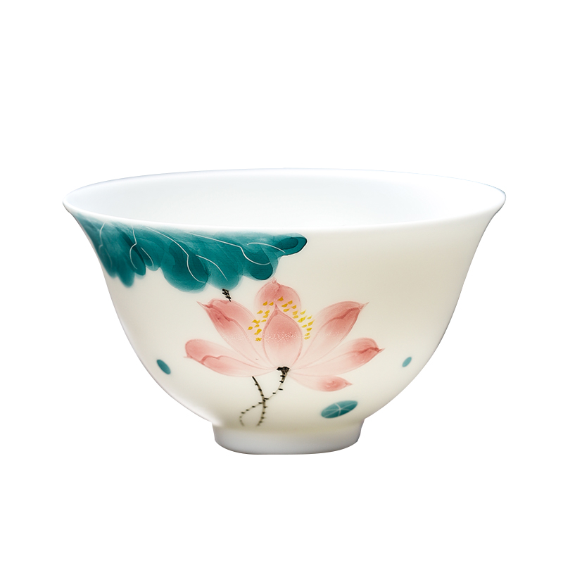 MULTIPOTENT YQ-YQ-CB-202205-15 110ml 白瓷品茗杯沁杯-语荷 白色（单位：个）