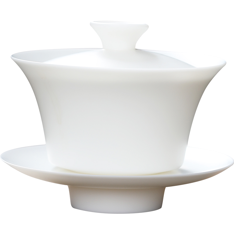 MULTIPOTENT YQ-JYJ-GW-202210-08 150ml 玉瓷薄胎三才盖碗 白色（单位：套）