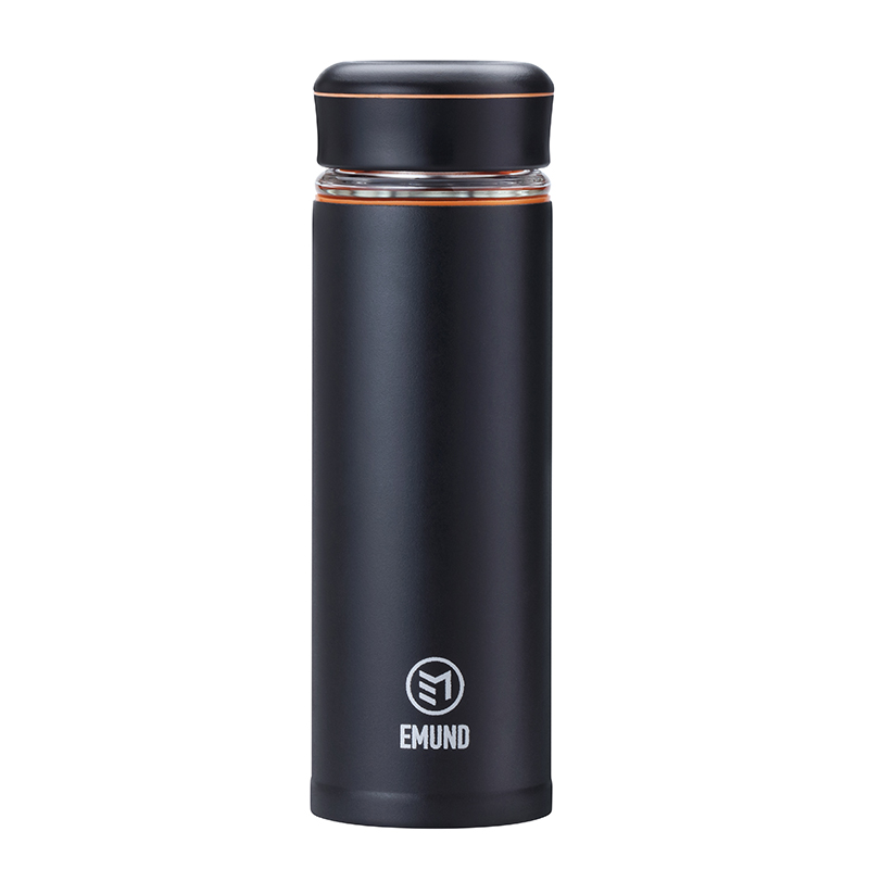 艾姆德 DH-BG40 400ML 贝尔格真空玻璃杯 黑色（单位：个）