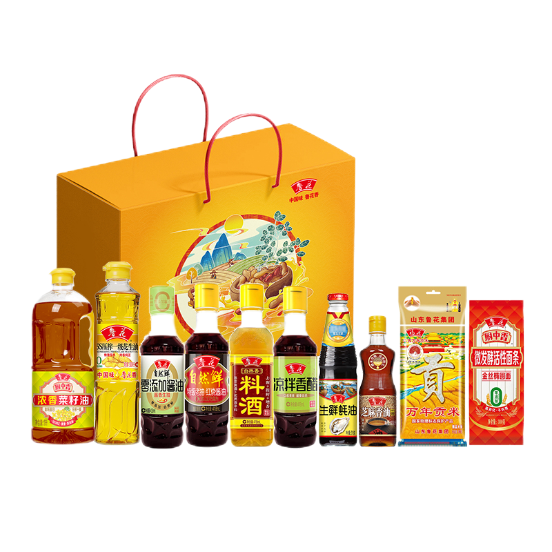 鲁花 吉庆有余D 5.46kg 礼盒 红色（单位：盒）