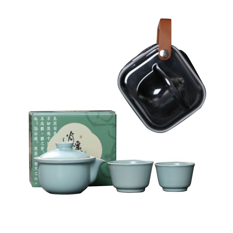 MULTIPOTENT YXHZ12-03 3头 旅行茶具一壶两杯 水蓝色（单位：套）