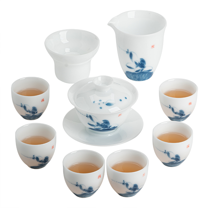 MULTIPOTENT JHY08-09 9头 手绘亭亭玉立礼盒套装 白色（单位：套）