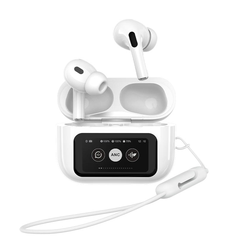 纽曼（Newmine)T9 触控屏主动降噪TWS蓝牙耳机全入耳个 白色