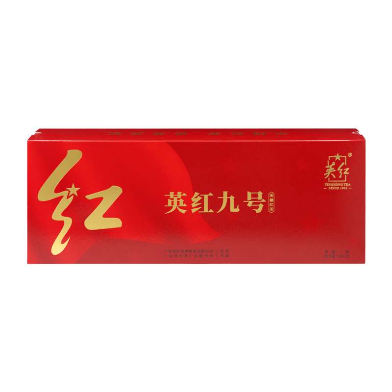 英红 红运礼盒 一级茶叶 100克（5克*20泡/盒） 红色