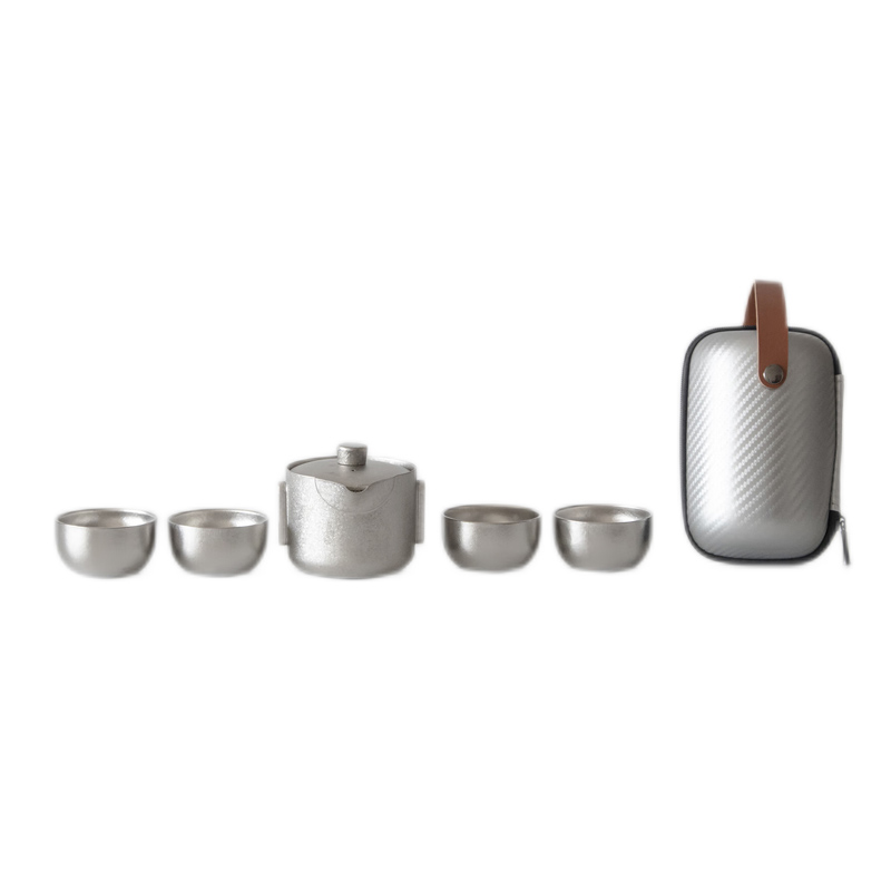 MULTIPOTENT TTS3086 5头 钛金属旅行茶具 银色（单位：套）