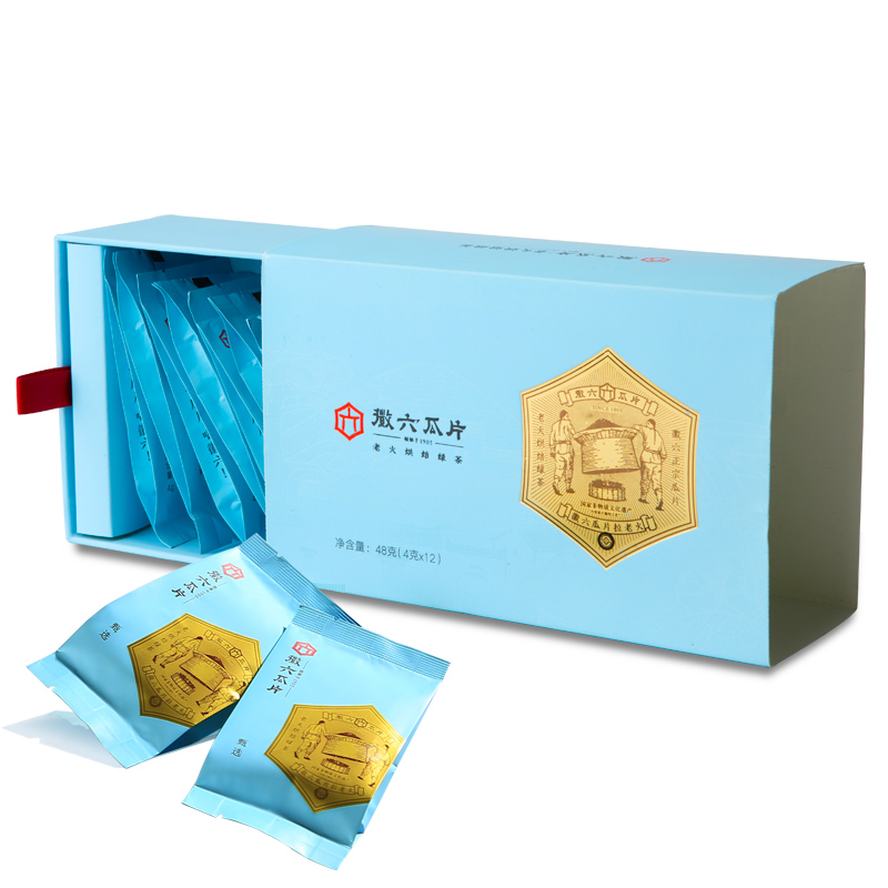 徽六 六安瓜片 48g 精品甄选分享装 天蓝色（单位：盒）