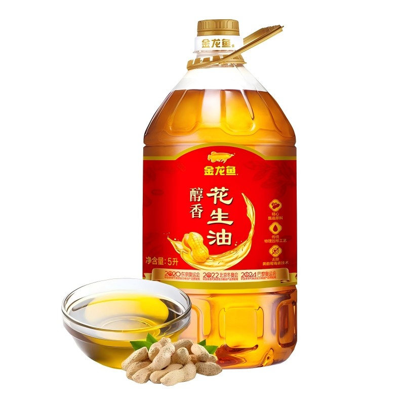 金龙鱼醇香花生油5L/(单位：桶） 红色