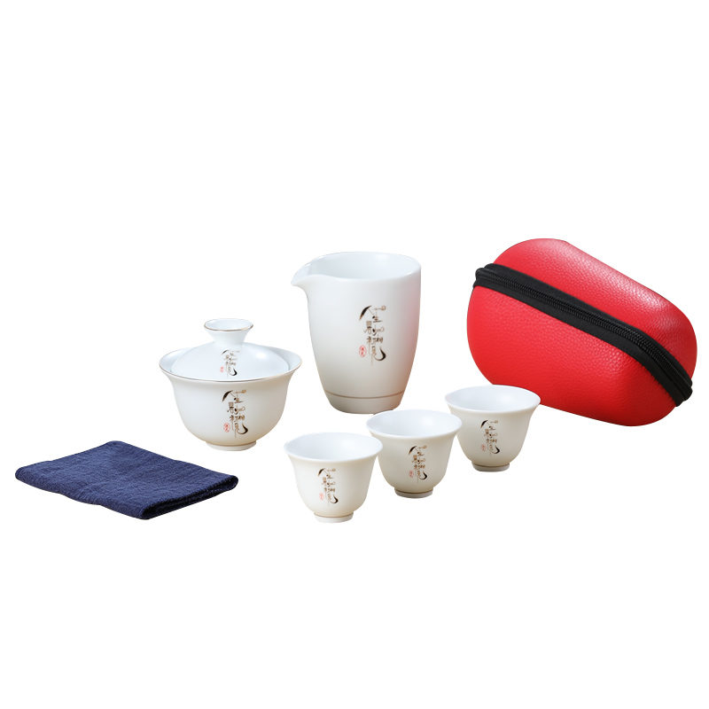 MULTIPOTENT YQ-GN-ZTCJ-202104-01 5头 白瓷遇见旅行便携装 白色（单位：套）