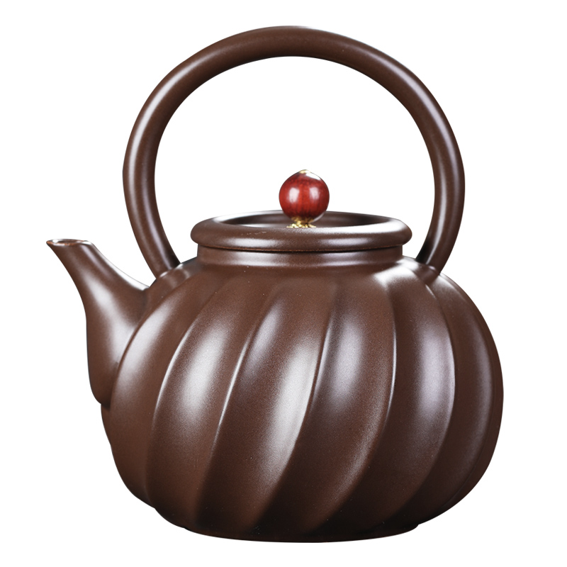 MULTIPOTENT YQ-RXTC-CH-202201-04 550ml 粗陶烧水提梁壶 棕色（单位：个）