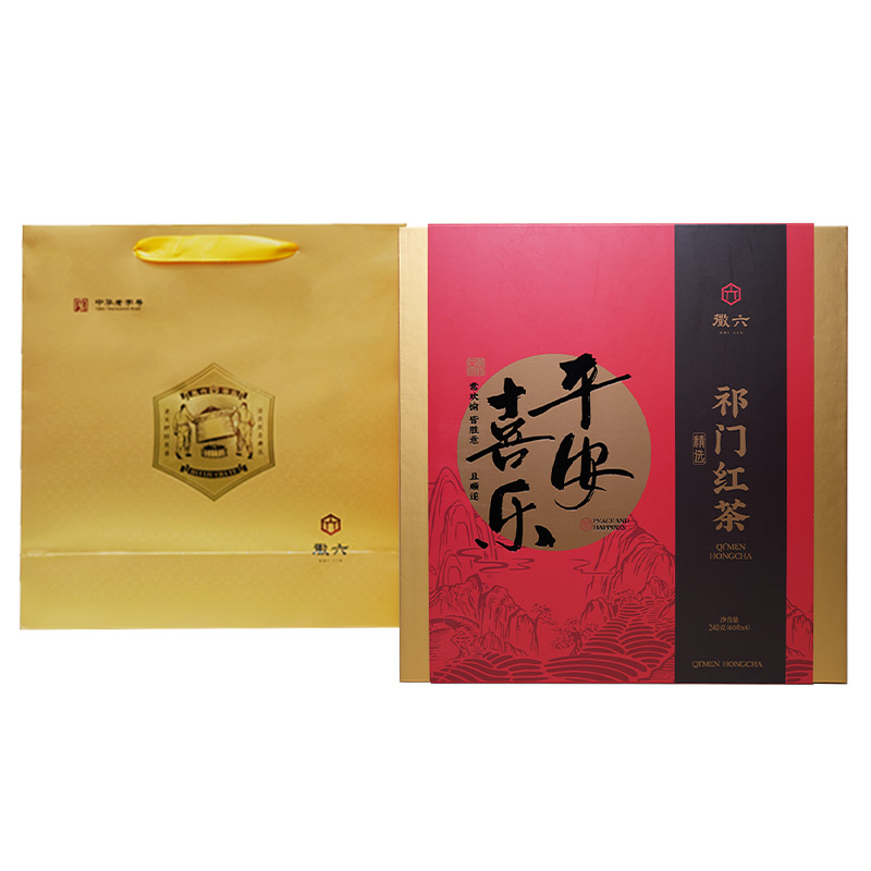 徽六 祁门红茶 240g 特级平安喜乐礼盒 红色（单位：盒）
