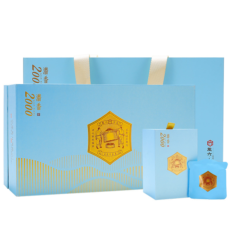 徽六 六安瓜片 117g 潜香2000伴手礼 天蓝色（单位：盒）