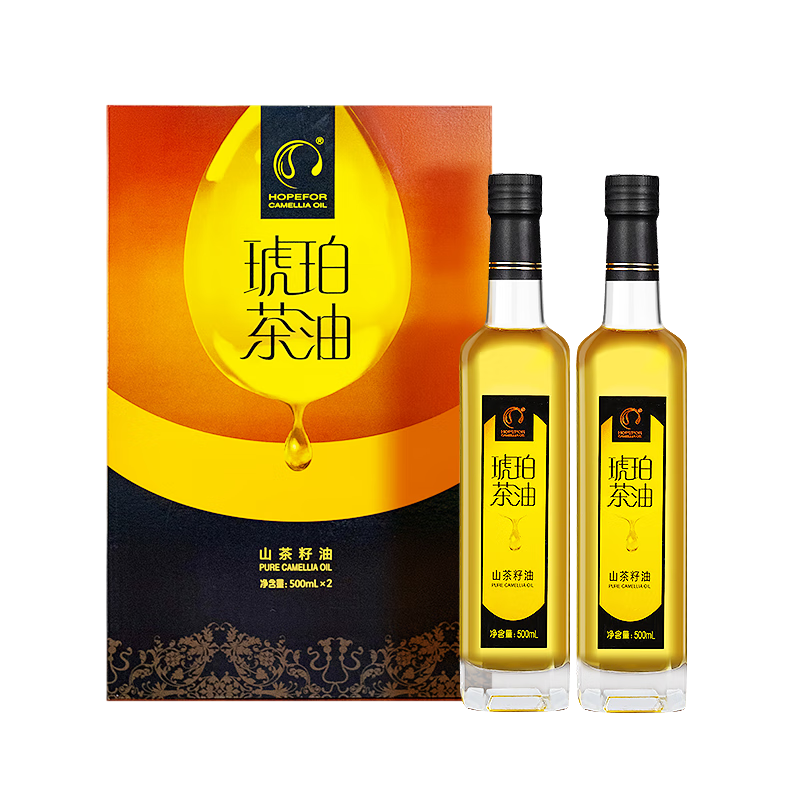 琥珀 500ml*2 尊享礼盒 山茶油 黄色（单位：盒）