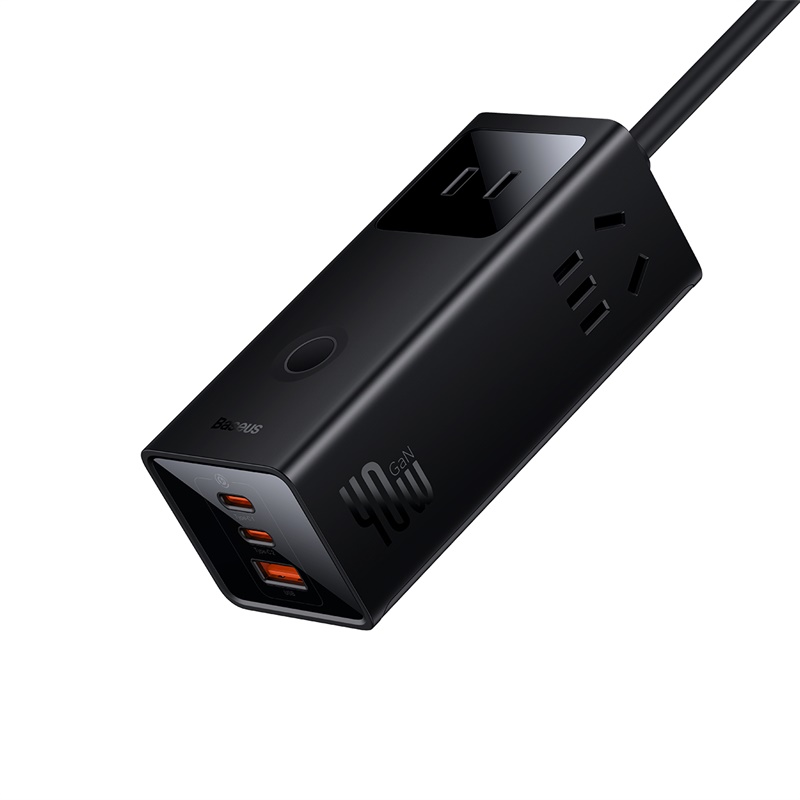 倍思（Baseus） 灵傲系列插线板 PSLA010001 400g 黑色（单位：个）