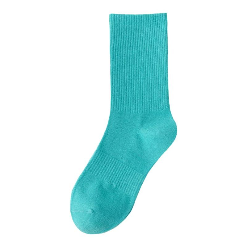 唯卡洛 24134 棉 健身袜跑步袜瑜伽袜 均码 青色（单位：双）