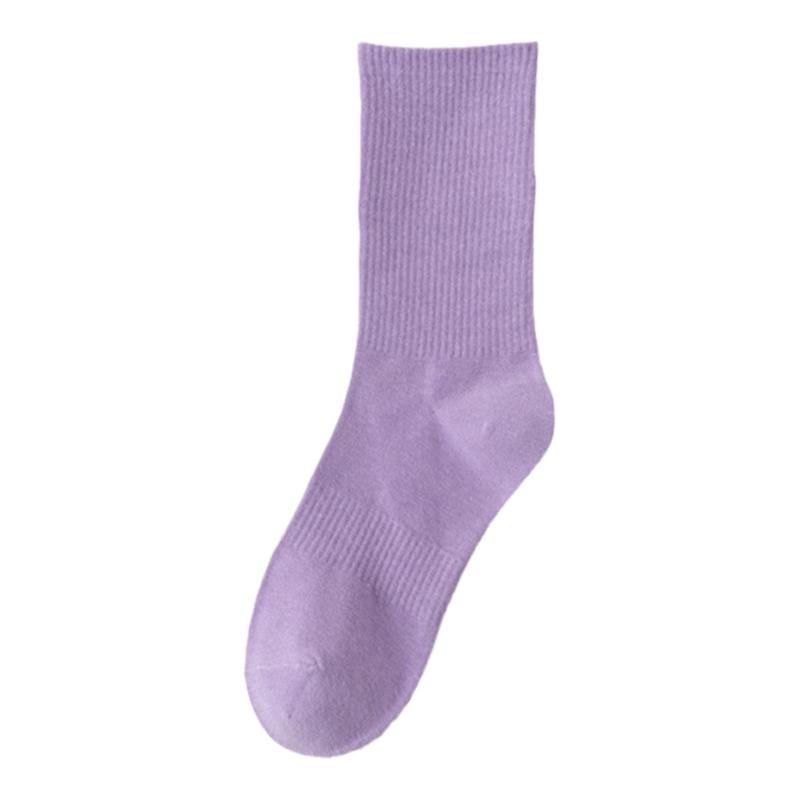 唯卡洛 24134 棉 健身袜跑步袜瑜伽袜 均码 紫色（单位：双）