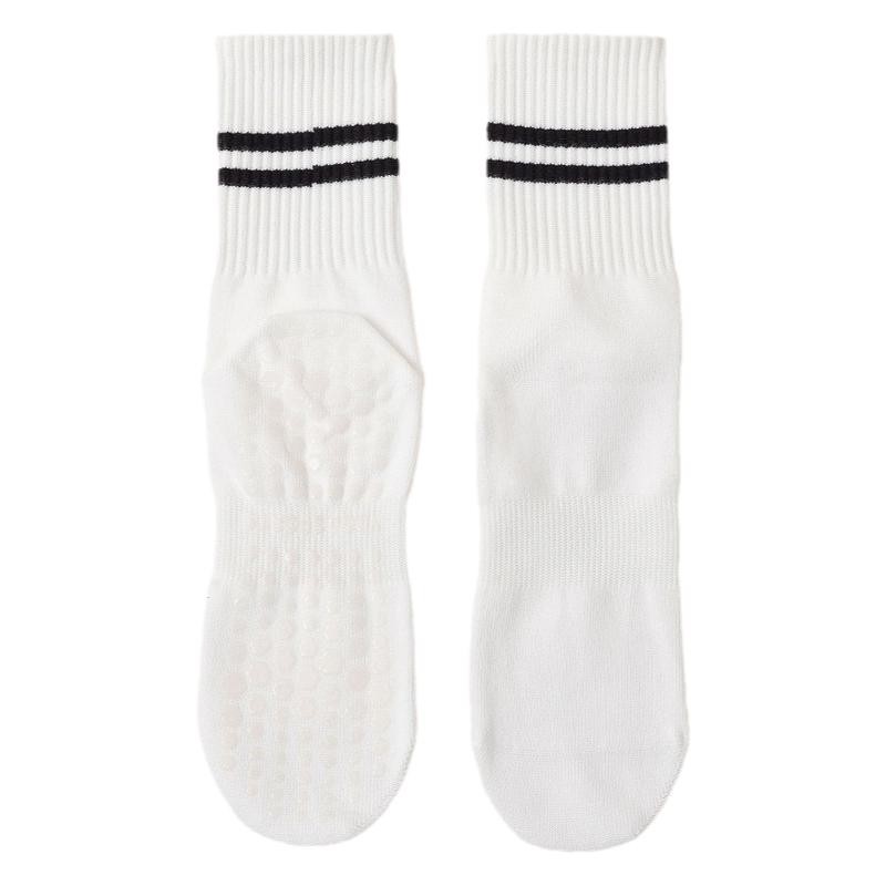 唯卡洛 24135 棉 防滑瑜伽袜普拉提袜 均码 白色（单位：双）