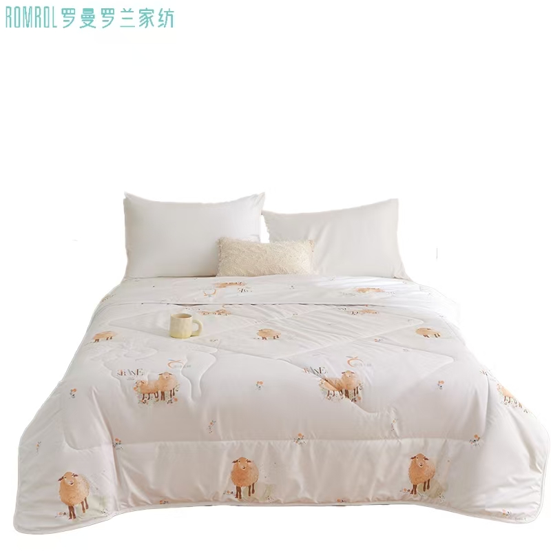 罗曼罗兰（ROMROL） 200*230cm 1.5/1.8米床 维C美肤羊毛被 白色（单位：床）