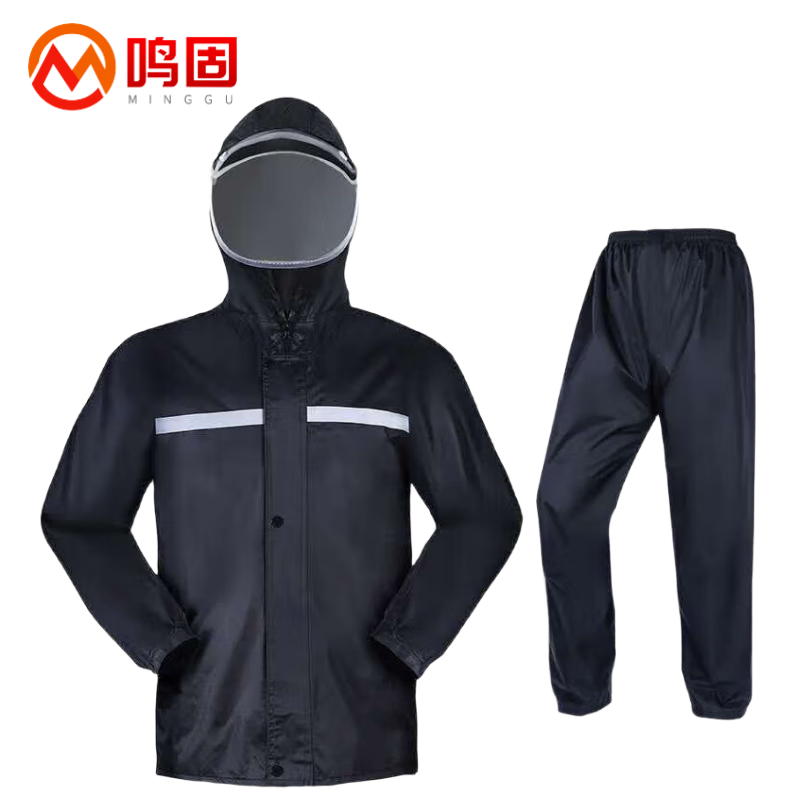 鸣固 100115939440 牛津布双帽檐黑色牛津布双帽檐黑色 加大加厚 曜石黑（单位：件）