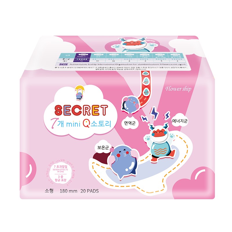 花卉诗（Flower ship） 日用夜用 180mm*20片 日用夜用护垫 粉色（单位：包）