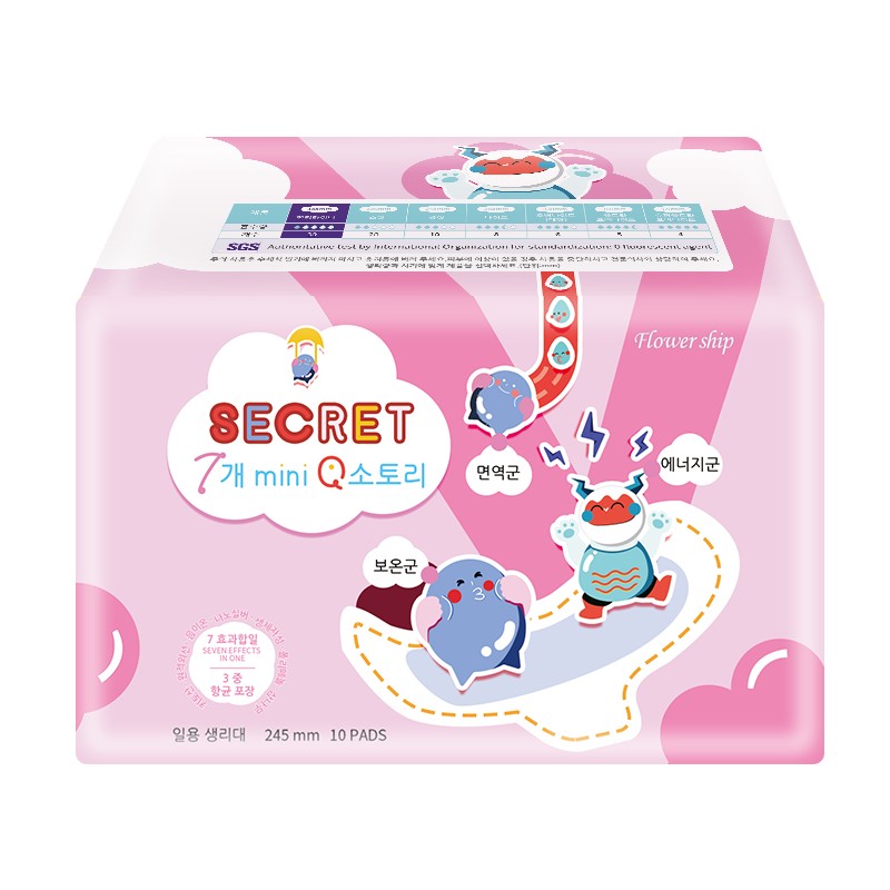 花卉诗（Flower ship） 日用卫生巾 245mm*10片 日用卫生巾 粉色（单位：包）