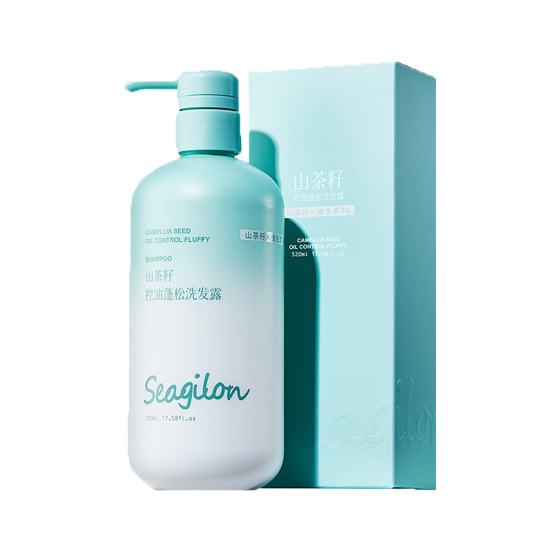 森之露（Seagilon） 洗发水 520ml 山茶籽控油蓬松洗发露 极光色（单位：瓶）