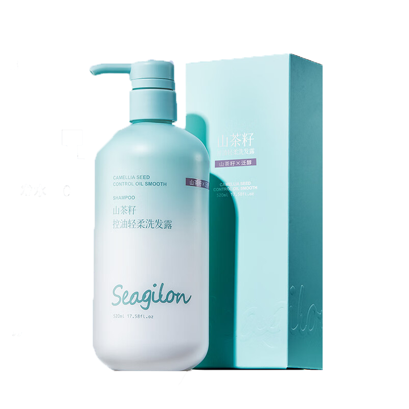 森之露（Seagilon） 洗发水 520ml 山茶籽控油轻柔洗发露 极光色（单位：瓶）