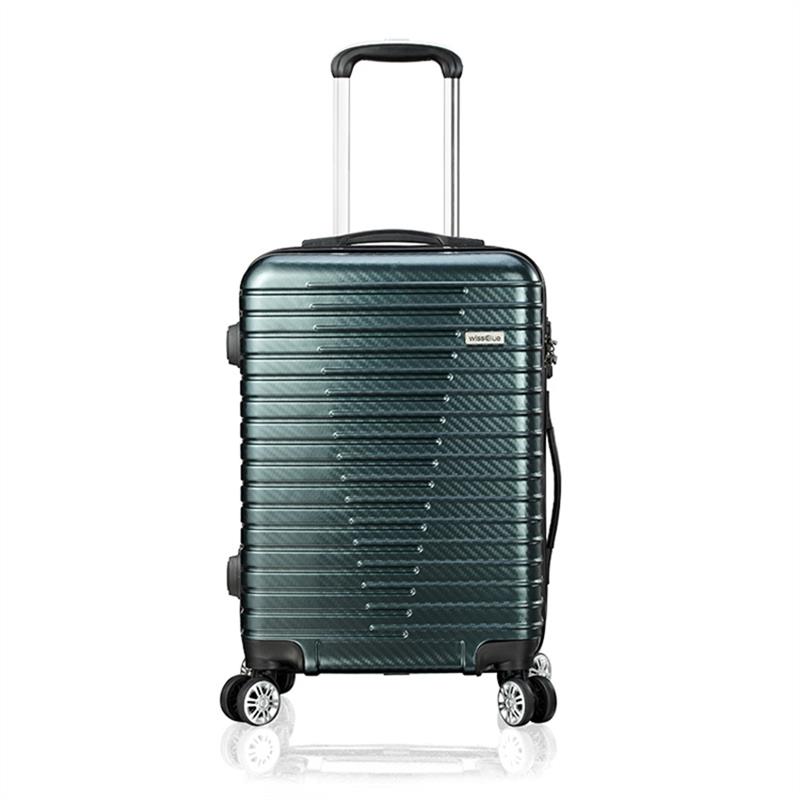 维仕蓝（Wissblue） D718724 24寸 ABS拉杆箱 墨绿色（单位：个）
