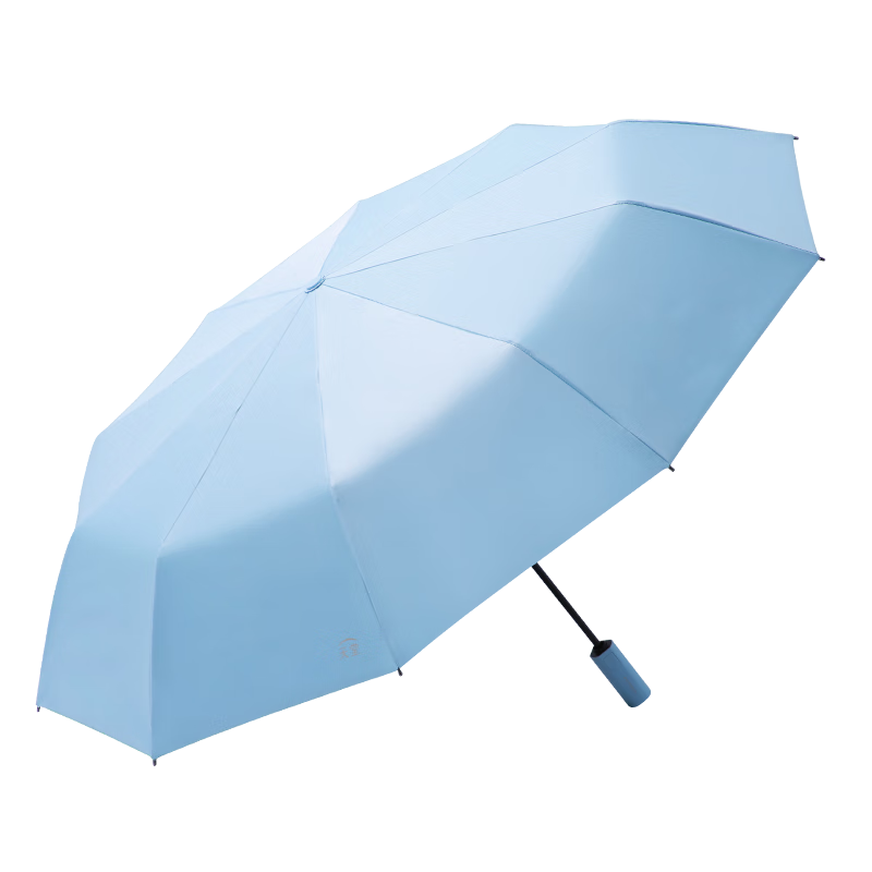 天堂 31187E 三折伞 全自动黑胶伞 净空蓝（单位：把）