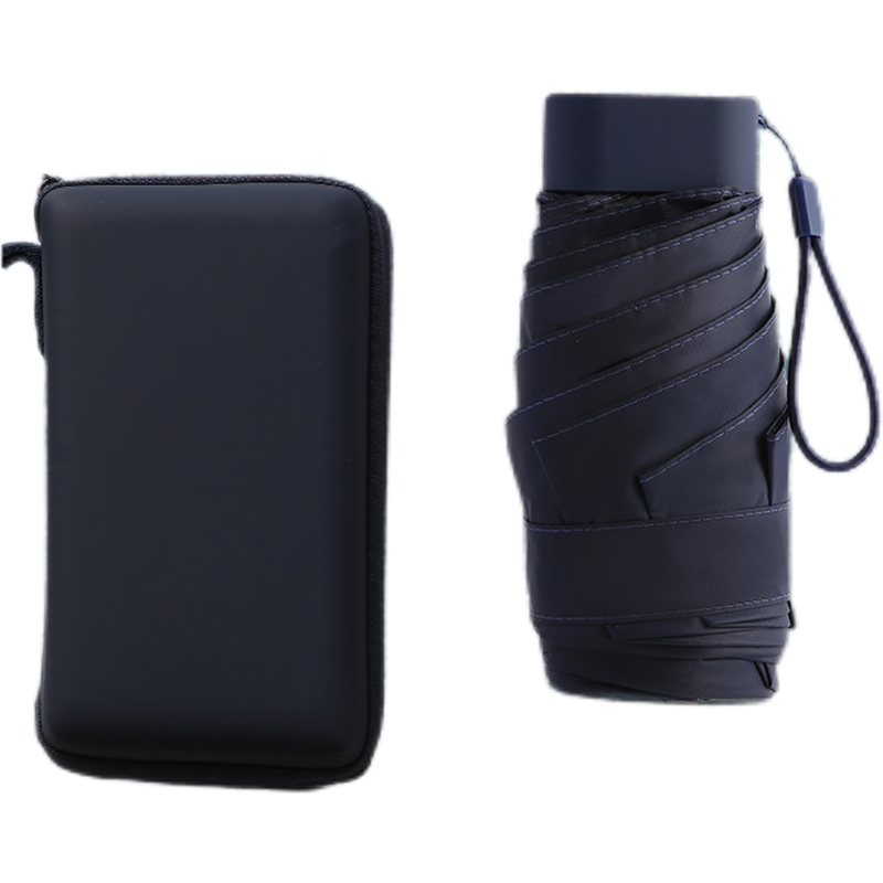 天堂 50767ET 五折伞卡片伞 轻巧便携扁伞  午夜蓝（单位：把）