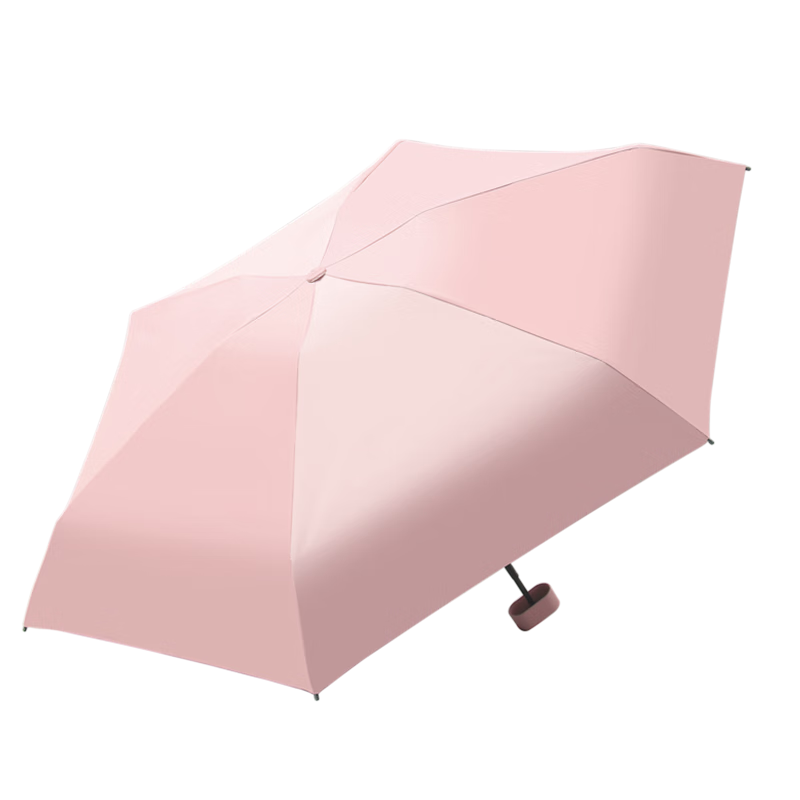 天堂 50767ET 五折伞卡片伞 轻巧便携扁伞 山樱粉（单位：把）