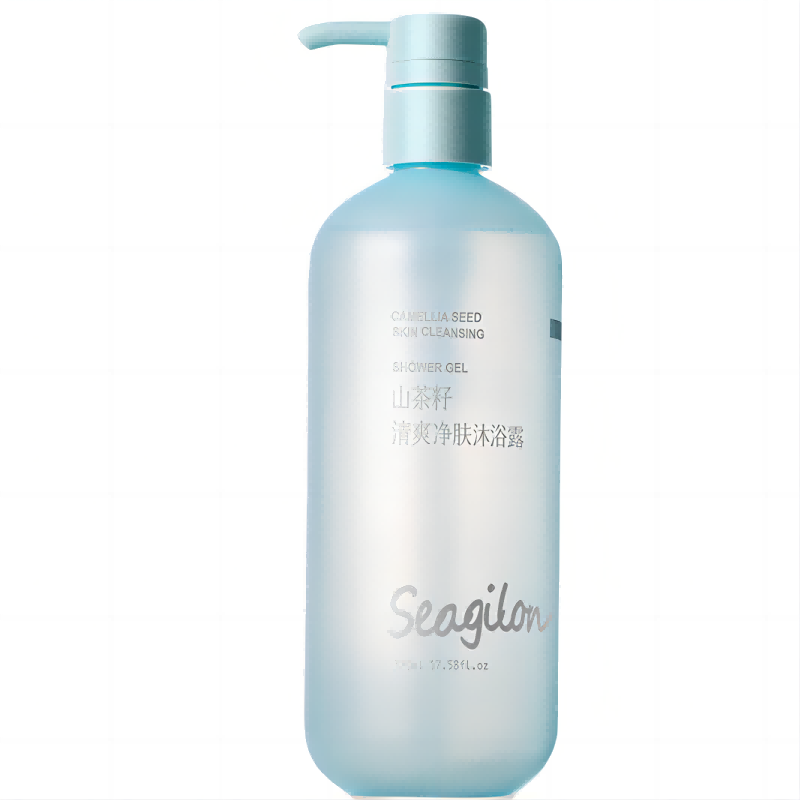 森之露（Seagilon） 沐浴露 520ml 山茶籽清爽净肤沐浴露 水蓝色（单位：瓶）