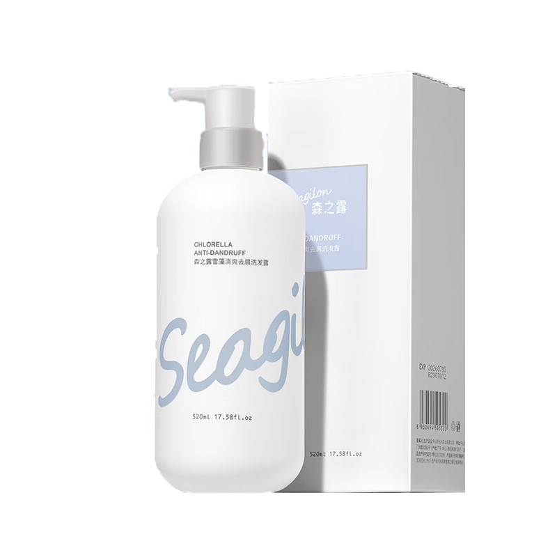 森之露（Seagilon） 洗发露 520ml 雪藻清爽去屑洗发露 钢琴白（单位：瓶）