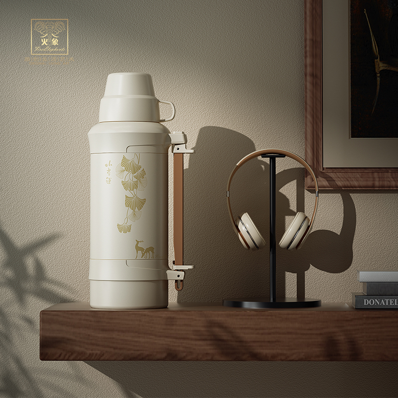 火象（Fire elephants） HXB-YZ001 1200ml 小幸福不锈钢旅行壶 白色（单位：个）