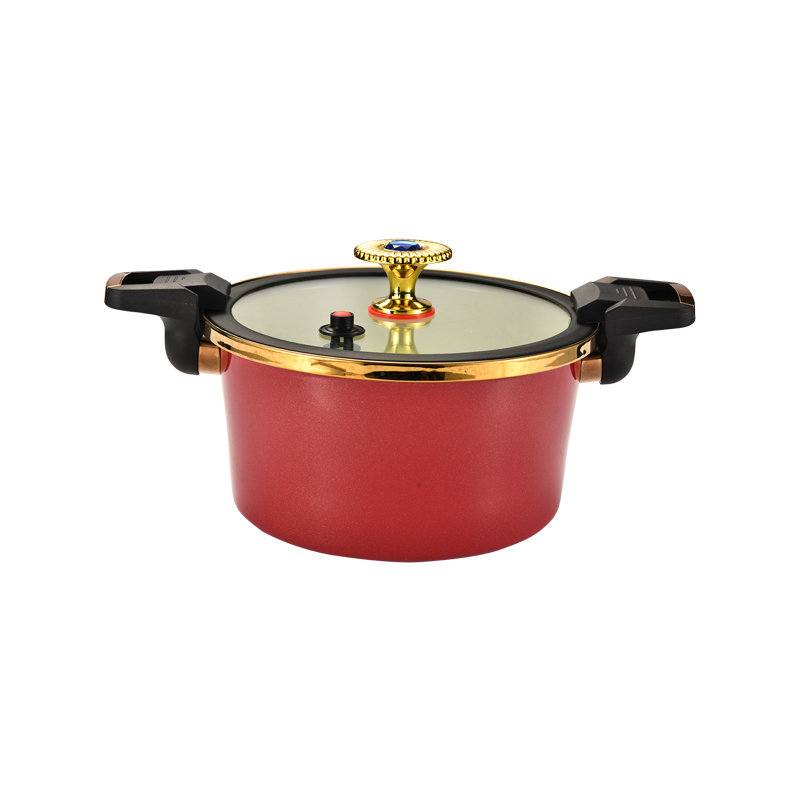 火象（Fire elephants） HXG-YZ008 26cm 海洋之心珐琅微压锅 红色（单位：个）